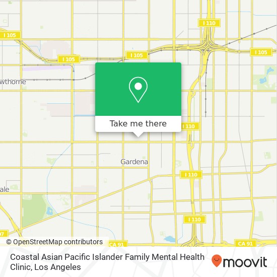 Mapa de Coastal Asian Pacific Islander Family Mental Health Clinic