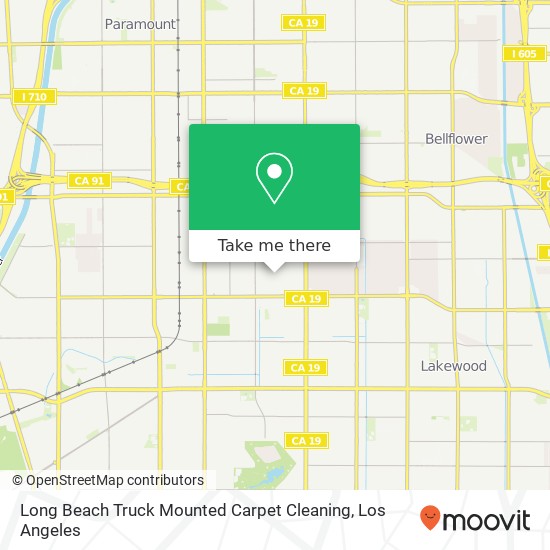 Long Beach Truck Mounted Carpet Cleaning map