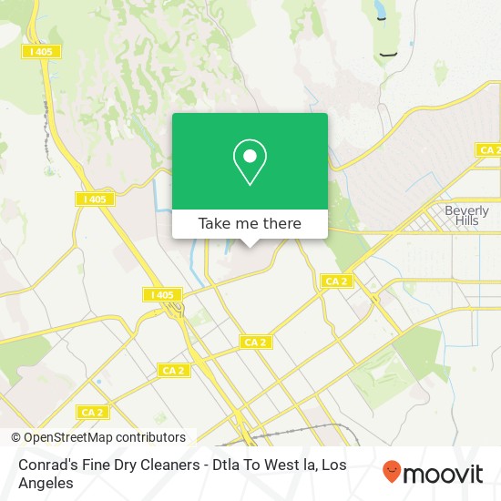 Mapa de Conrad's Fine Dry Cleaners - Dtla To West la