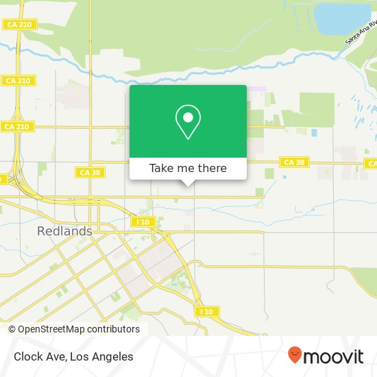 Clock Ave map