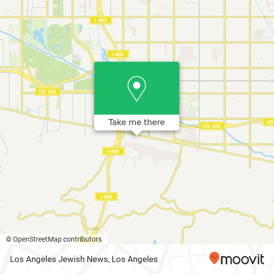 Los Angeles Jewish News map