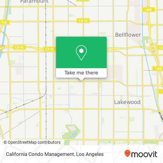 California Condo Management map