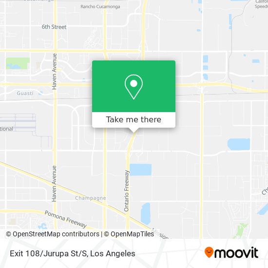 Mapa de Exit 108/Jurupa St/S