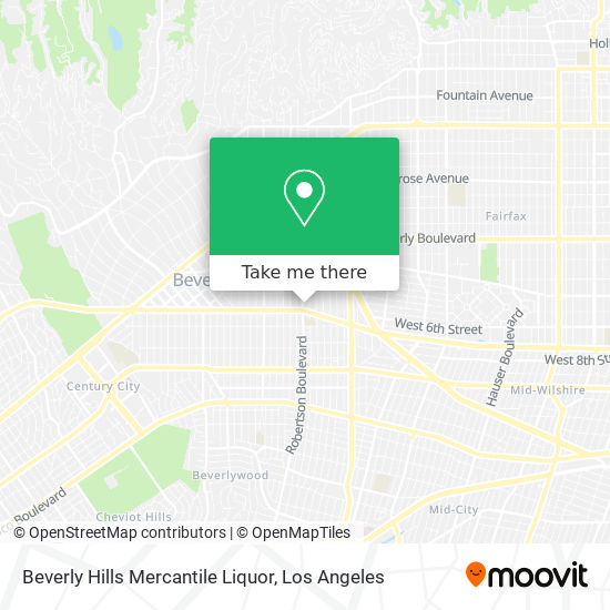 Mapa de Beverly Hills Mercantile Liquor