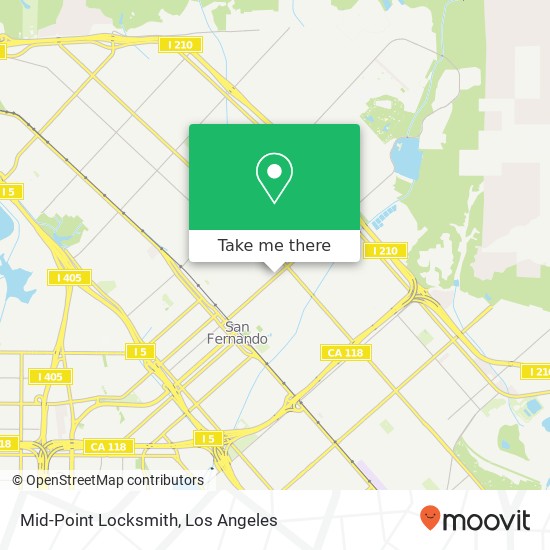 Mid-Point Locksmith map