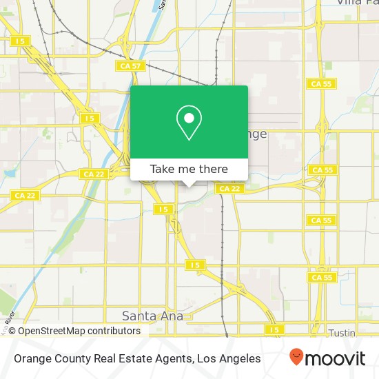 Orange County Real Estate Agents map