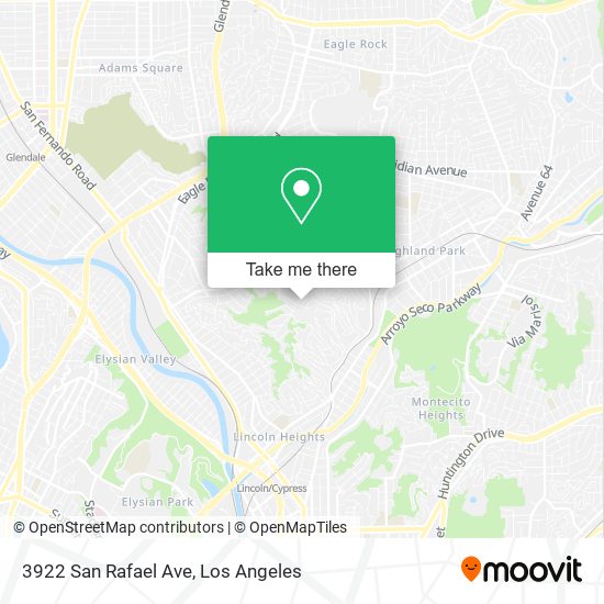 Mapa de 3922 San Rafael Ave