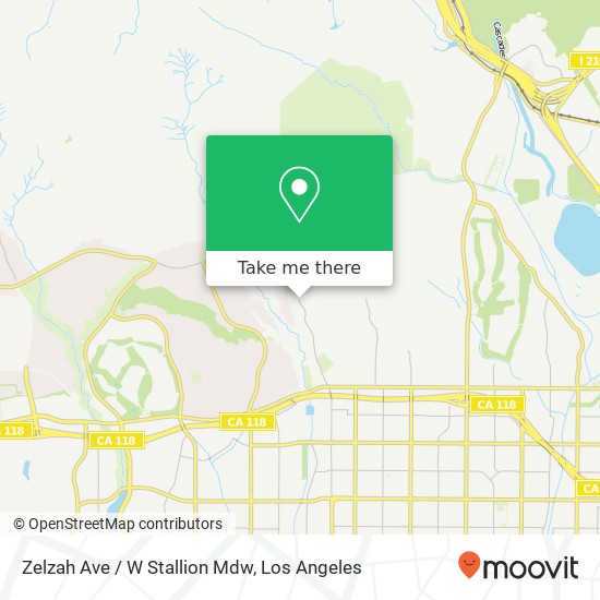 Zelzah Ave / W Stallion Mdw map