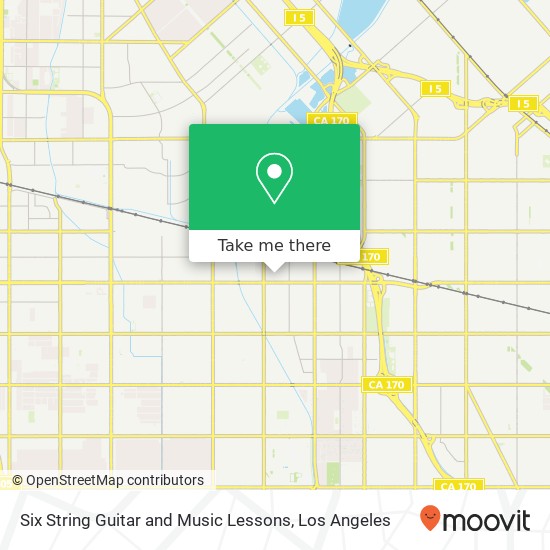 Six String Guitar and Music Lessons map
