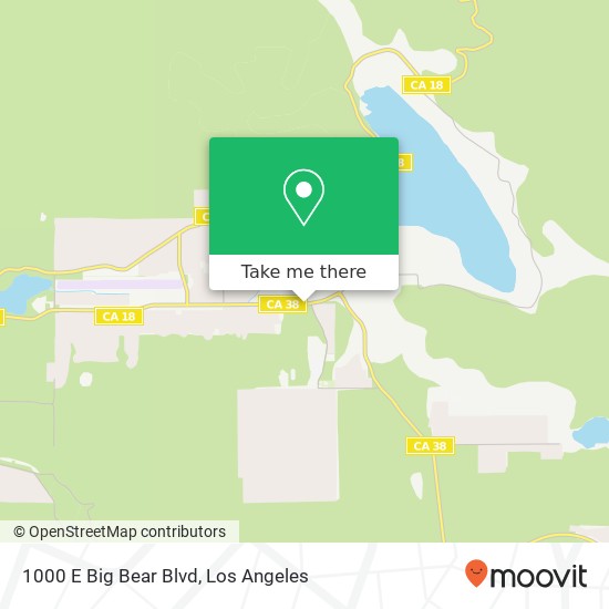 1000 E Big Bear Blvd map