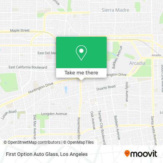 First Option Auto Glass map