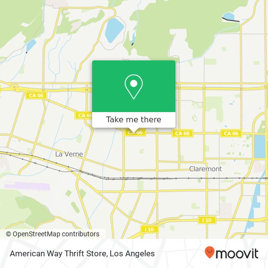 Mapa de American Way Thrift Store