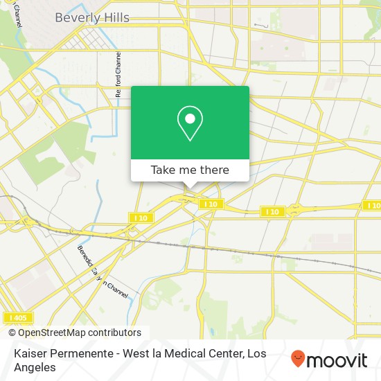 Kaiser Permenente - West la Medical Center map