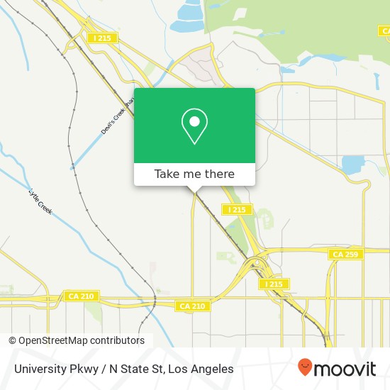 Mapa de University Pkwy / N State St