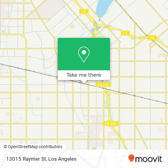 13015 Raymer St map