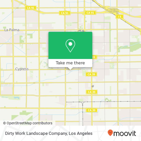 Dirty Work Landscape Company map