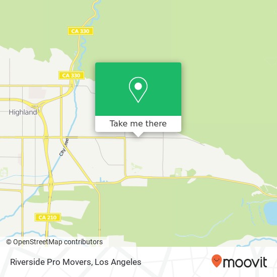 Mapa de Riverside Pro Movers