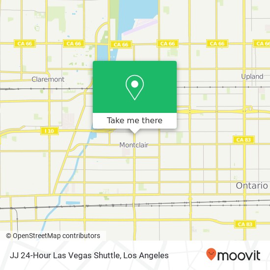 JJ 24-Hour Las Vegas Shuttle map