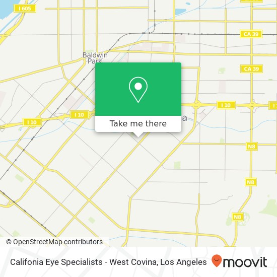 Mapa de Califonia Eye Specialists - West Covina