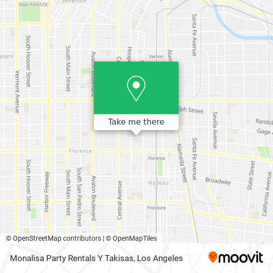 Mapa de Monalisa Party Rentals Y Takisas