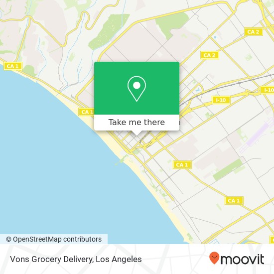 Vons Grocery Delivery map