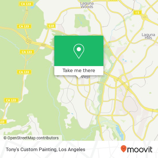 Mapa de Tony's Custom Painting