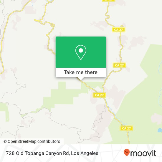 728 Old Topanga Canyon Rd map