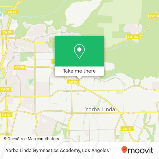 Yorba Linda Gymnastics Academy map