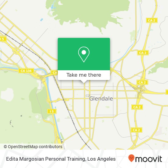 Edita Margosian Personal Training map