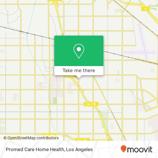 Promed Care Home Health map