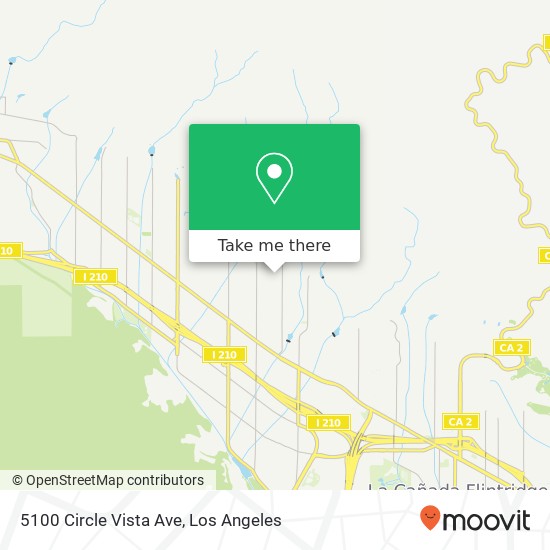 Mapa de 5100 Circle Vista Ave