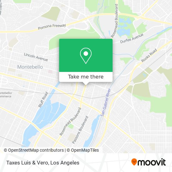 Mapa de Taxes Luis & Vero
