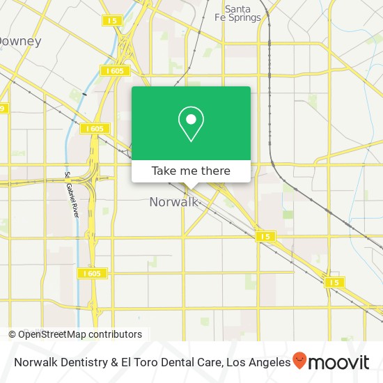 Norwalk Dentistry & El Toro Dental Care map