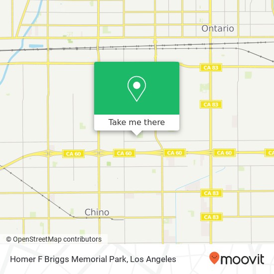 Homer F Briggs Memorial Park map