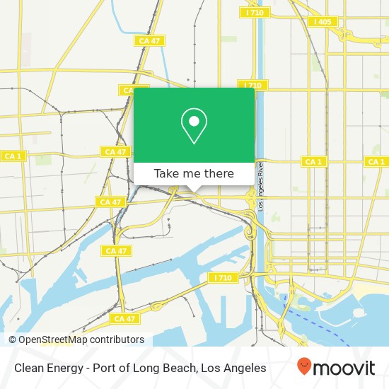 Mapa de Clean Energy - Port of Long Beach
