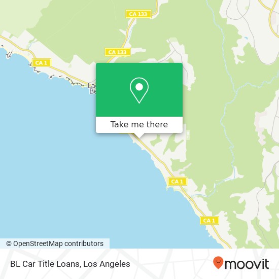 BL Car Title Loans map