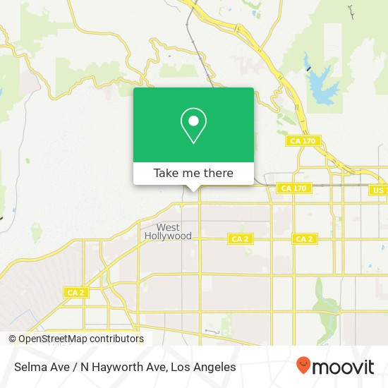 Mapa de Selma Ave / N Hayworth Ave