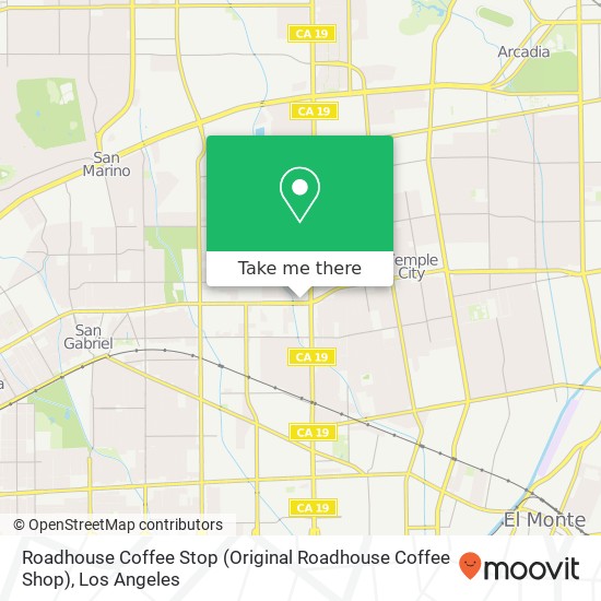 Mapa de Roadhouse Coffee Stop (Original Roadhouse Coffee Shop)