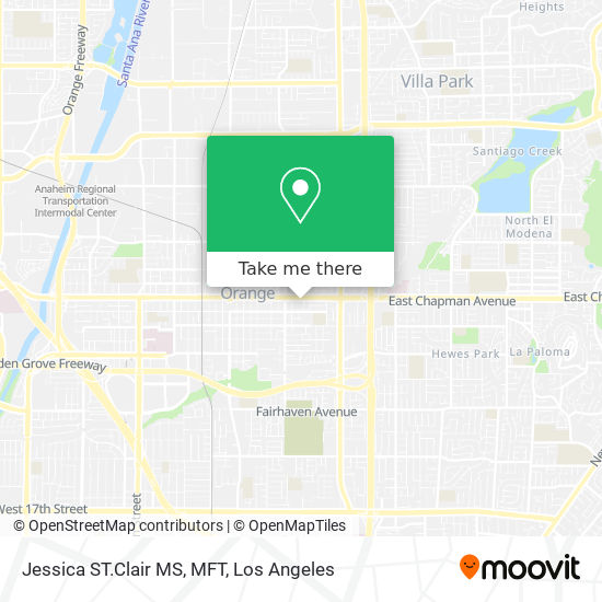 Mapa de Jessica ST.Clair MS, MFT