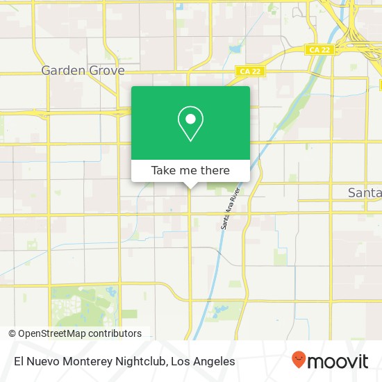 El Nuevo Monterey Nightclub map