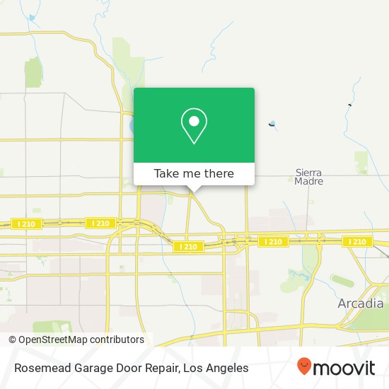 Mapa de Rosemead Garage Door Repair