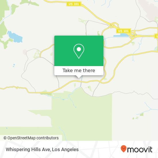 Mapa de Whispering Hills Ave