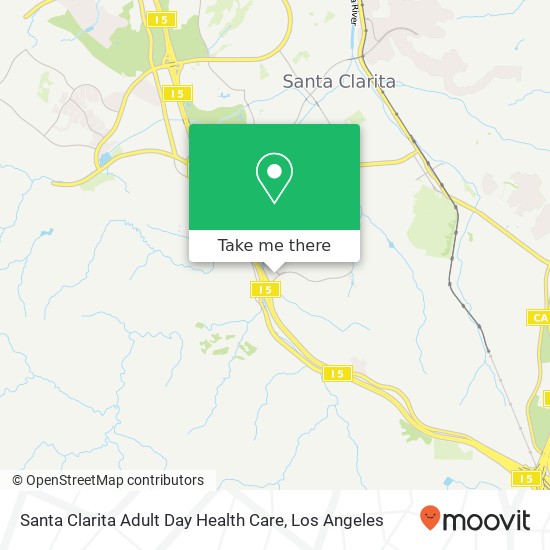 Mapa de Santa Clarita Adult Day Health Care