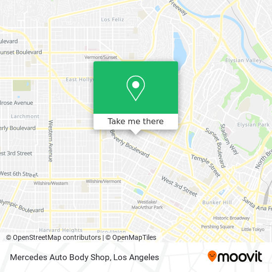 Mapa de Mercedes Auto Body Shop