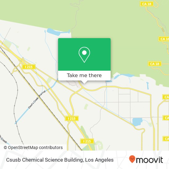 Csusb Chemical Science Building map