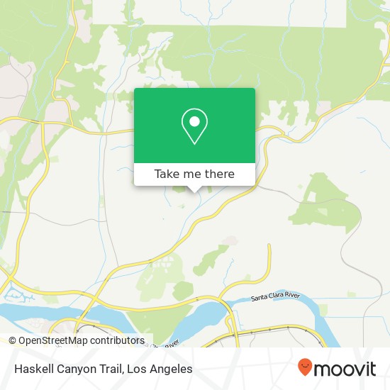 Mapa de Haskell Canyon Trail