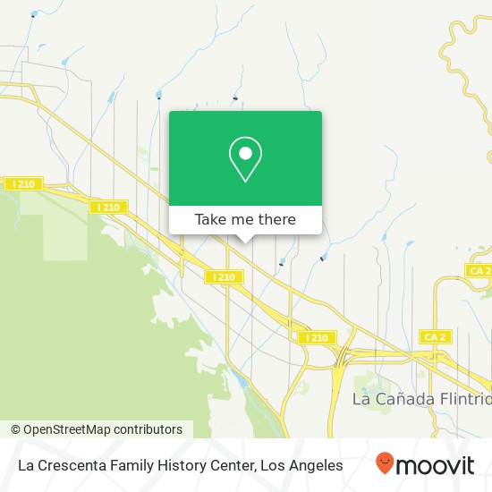 La Crescenta Family History Center map