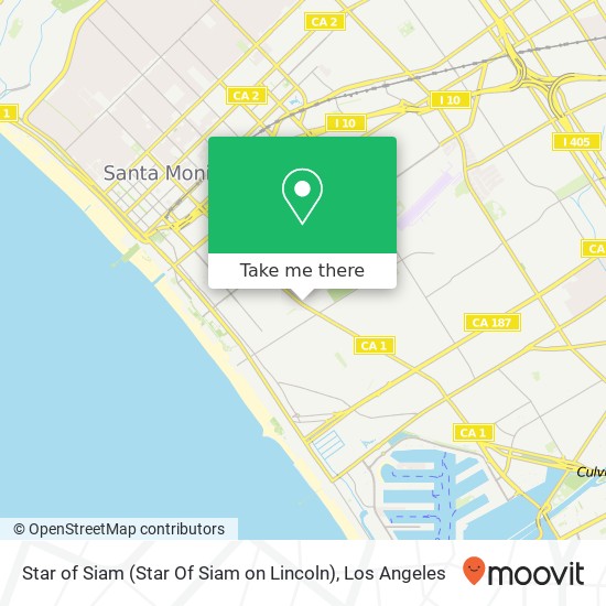Mapa de Star of Siam (Star Of Siam on Lincoln)