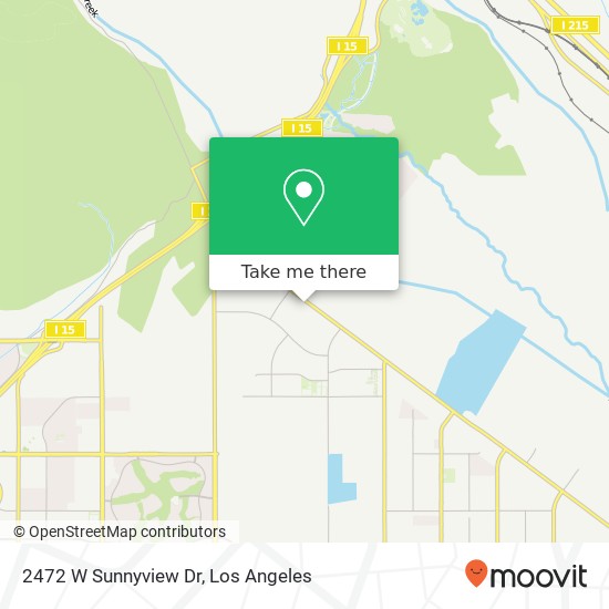 Mapa de 2472 W Sunnyview Dr