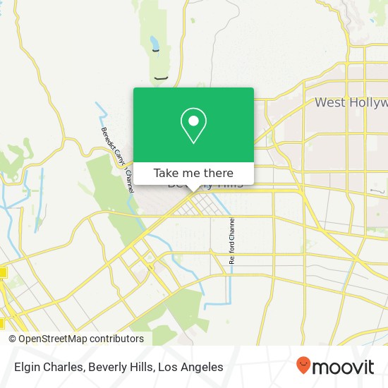 Mapa de Elgin Charles, Beverly Hills